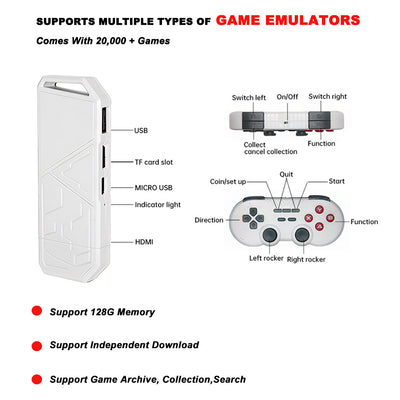Consola de Videojuegos HD H8 con Control Inalámbrico 24G - Image 11