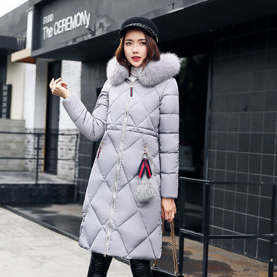 Abrigo Acolchado Largo Estilo Coreano para Mujer - Image 3