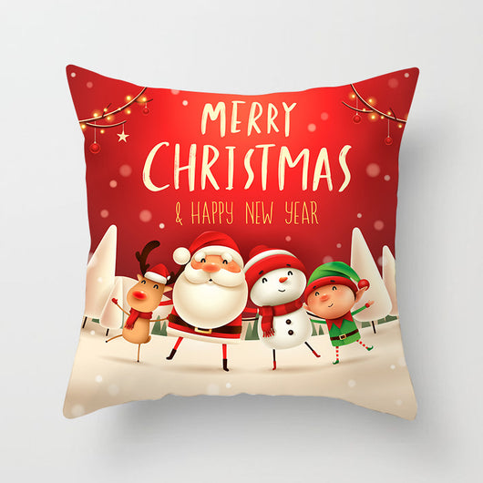 Funda de Almohada Navideña con Diseño de Muñeco de Nieve - Image 24