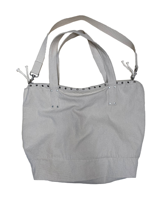 Bolsa Tote Canvas con Estampado de Ojetes Zip - Image 11
