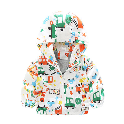 Chaqueta Cortaviento Infantil con Estampado de Aviones - Image 2