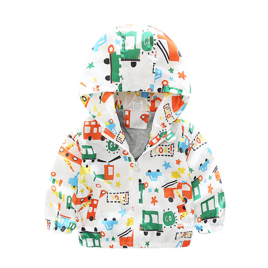 Chaqueta Cortaviento Infantil con Estampado de Aviones - Image 2