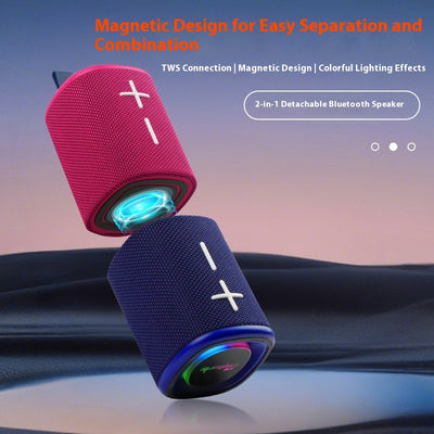 Parlante Bluetooth Magnético Portátil 2 en 1 con Diseño Combinado - Image 3