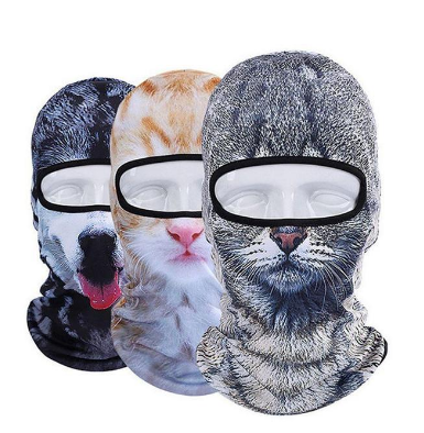 Máscara Facial 3D Gato para Invierno