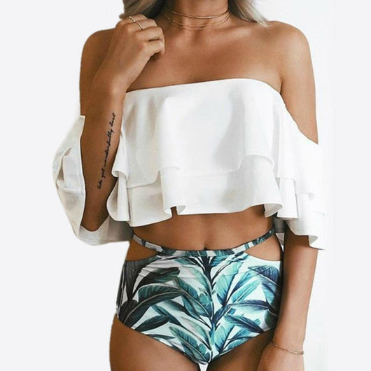 Bikini de Baño con Cobertura de Hombros para Verano - Image 9