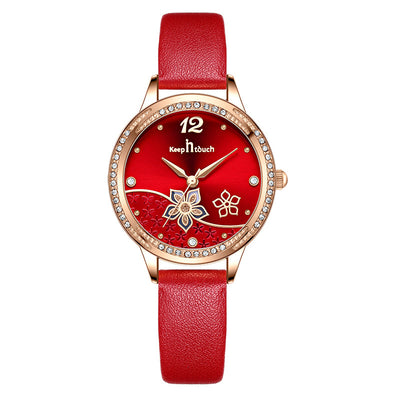 Reloj Floral Impermeable para Mujer - Diseño Trendy - Image 9