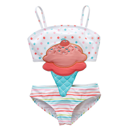 Traje de Baño Enterizo para Niñas - Diseño Fuente Térmica - Image 5