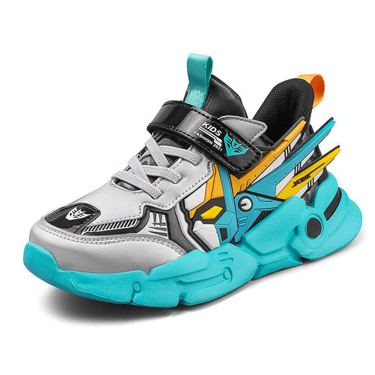 Zapatillas Deportivas Infantiles de Cuero con Velcro - Comodidad y Estilo para Niños - Image 8