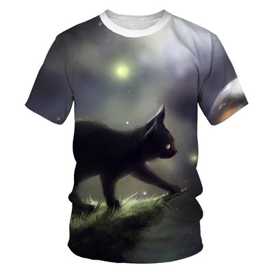 Camiseta Estampado Animal Gato para Toda la Familia - Image 15