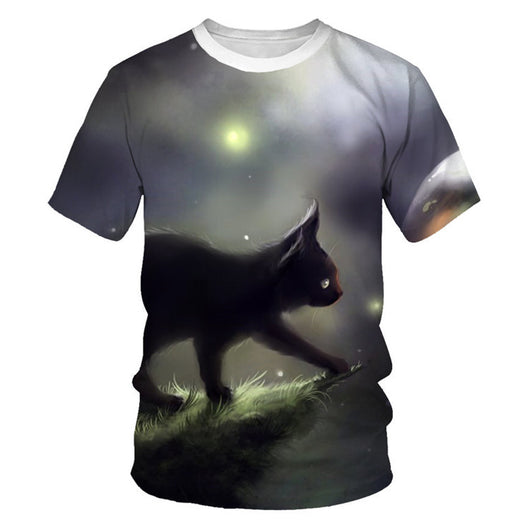 Camiseta Estampado Animal Gato para Toda la Familia - Image 15