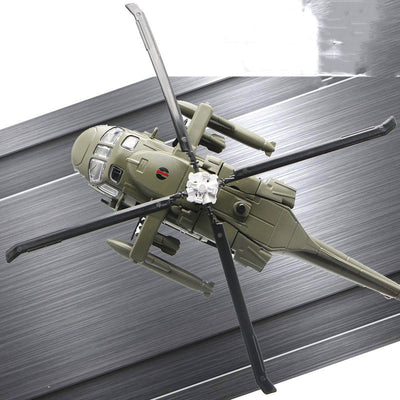 Helicóptero de Combate Black Hawk Modelo Aleación Militar - Image 9
