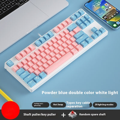 Teclado Mecánico Gaming 87 Teclas Hot Swap Intercambiable Dual Color - Image 29