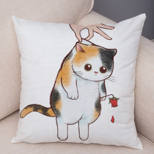 Funda de Almohada de Lino con Estampado Moderno para Sofá y Coche - Image 16
