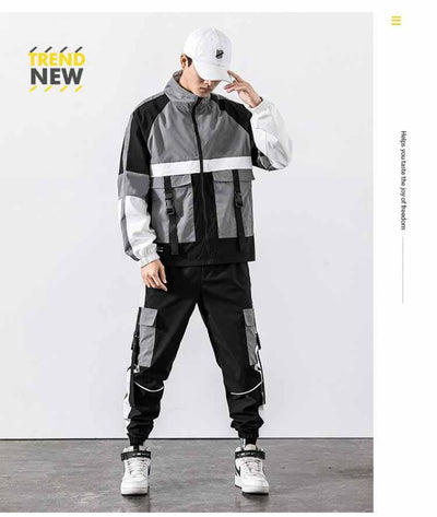 Conjunto Deportivo Juvenil de Dos Piezas con Chaqueta y Pantalón Multi-Bolsillos - Image 5