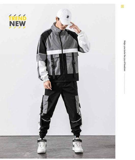 Conjunto Deportivo Juvenil de Dos Piezas con Chaqueta y Pantalón Multi-Bolsillos - Image 5