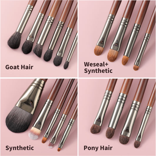 Set de Brochas de Maquillaje Natural Pelo de Cabra para Sombras - Image 16