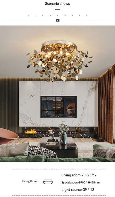 Lámpara Colgante Árbol de Hojas para Sala de Estar - Image 12