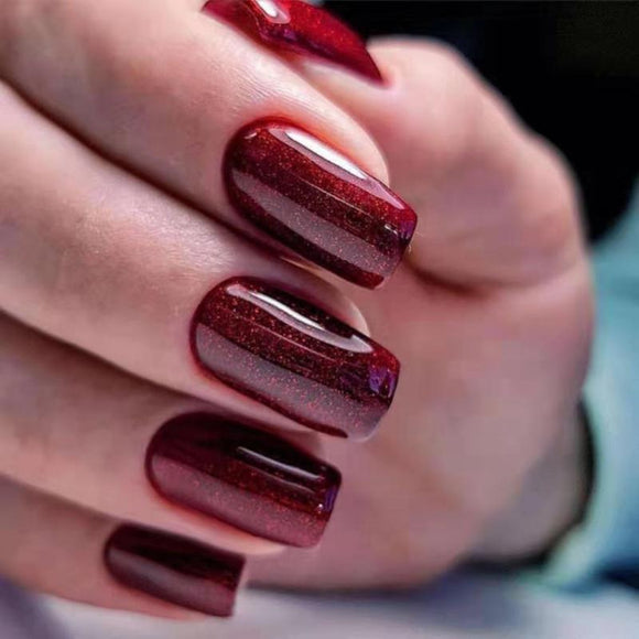 Uñas Postizas Bailarina Removibles con Diseño de Arte Nail