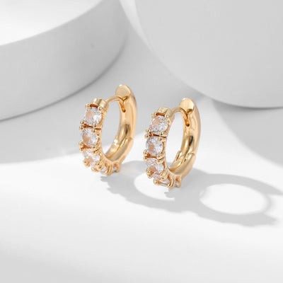 Aros con Incrustaciones de Cobre y Zirconia - Acabado Duradero - Image 6