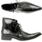 Botas de Cuero Británico Estilo Coreano con Punta Afilada para Hombre