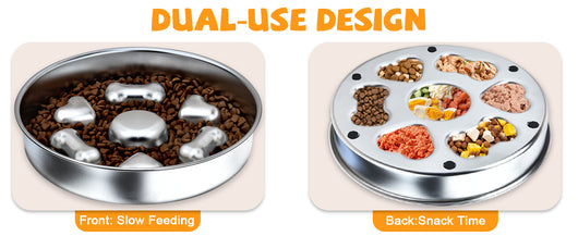 Comederos Lentos para Perros Antideslizantes con Diseño de Corazones y Huesos - Image 17