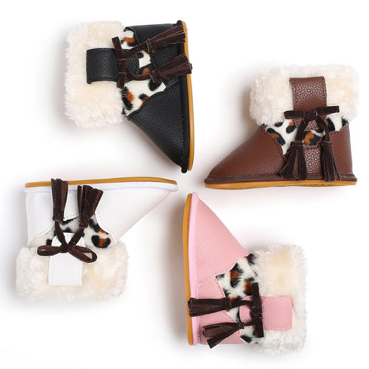Zapatos de Bebé con Suela Antideslizante y Estampado Leopardo - Image 2