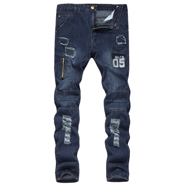 Jeans Slim Fit Rotos con Estilo Urbano