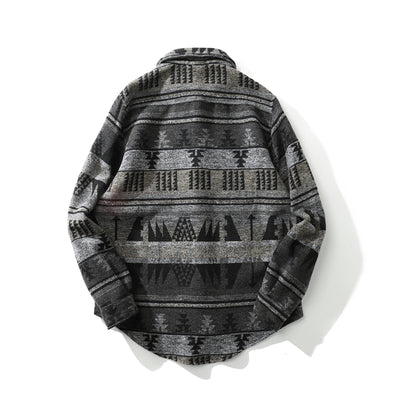 Camisa Retro Étnica de Manga Larga para Otoño e Invierno - Image 2