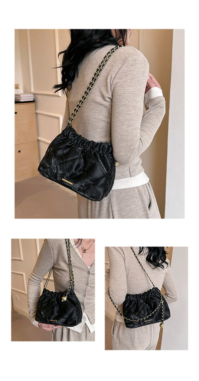 Bolsa Mensajera de Cadena Rombo Elegante para Viajero - Image 18