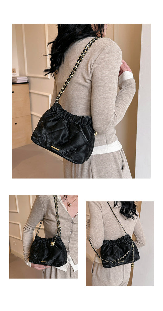 Bolsa Mensajera de Cadena Rombo Elegante para Viajero - Image 18