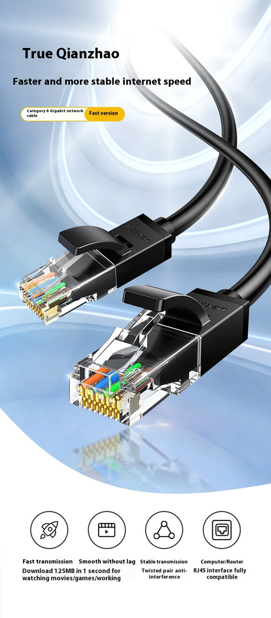 Cable de Red Gigabit Categoría 6 Verde de Alto Rendimiento - Image 27