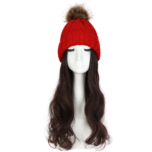 Gorro de Lana con Peluca Desmontable para Mujer - Image 32
