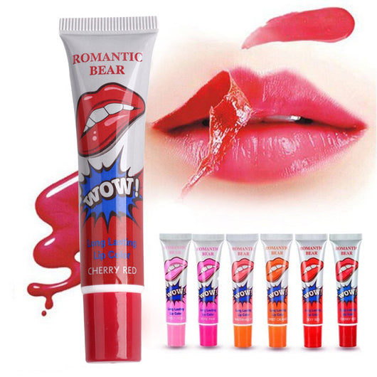 Labial Líquido Peel Off 6 Colores - Resistente al Agua, Larga Duración y Humectante