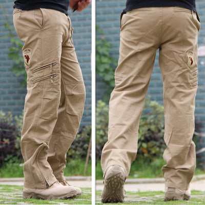 Pantalones Tácticos Militares Camouflage Hombre Pierna Recta Suelta - Image 5