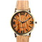 Reloj de Pulsera con Diseño de Veta de Madera