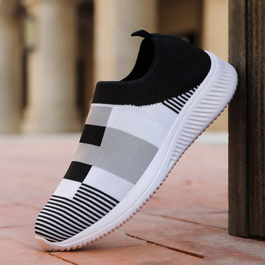 Zapatillas Deportivas Coreanas Talla Grande Tejido Volador Casual - Image 13