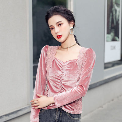 Blusa Corta Otoñal con Cintura Alta para Mujer - Image 11