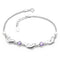 Pulsera de Plata Esterlina 925 con Delfín y Amatista para Mujer
