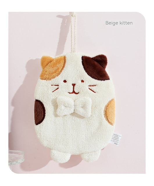 Toalla de Mano Gatito Adorable Absorbente sin Pelusas - Image 13
