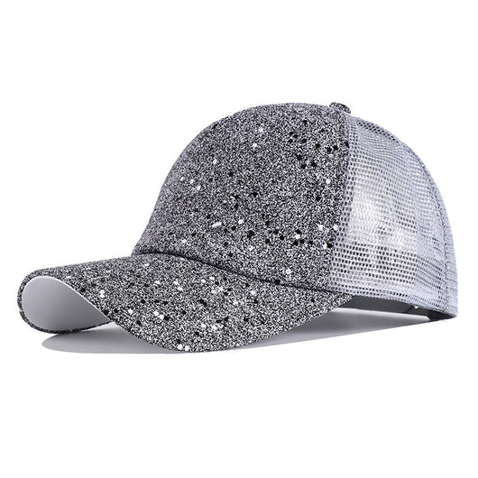 Gorra de Béisbol Fluorescente con Lentejuelas y Protección Solar - Image 5