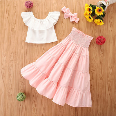 Blusa Infantil con Volantes y Mangas Globo - Estilo Europeo - Image 2