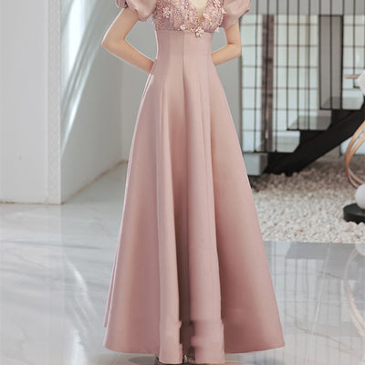 Vestido Elegante con Mangas Abullonadas para Mujer - Image 2