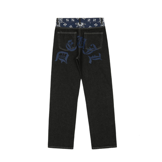 Pantalones Rectos Sueltos Tendencia Moda Americana