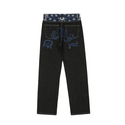 Pantalones Rectos Sueltos Tendencia Moda Americana