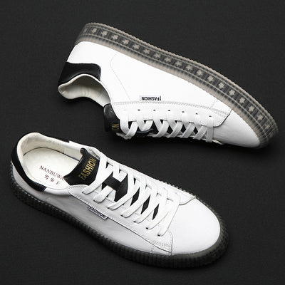 Zapatos Deportivos Casuales de Cuero con Suela de Goma - Image 4