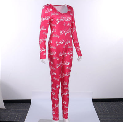 Pijama Largo Ajustado Estampado para Mujer - Image 12