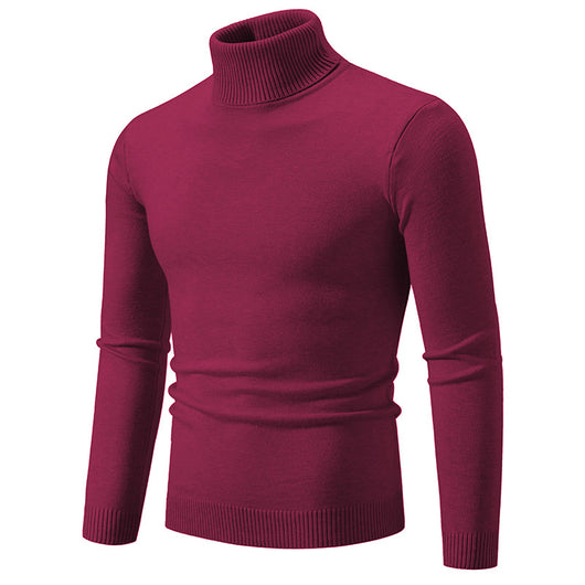 Suéter Cuello Alto Básico para Hombre - Estilo Europeo y Americano - Image 12