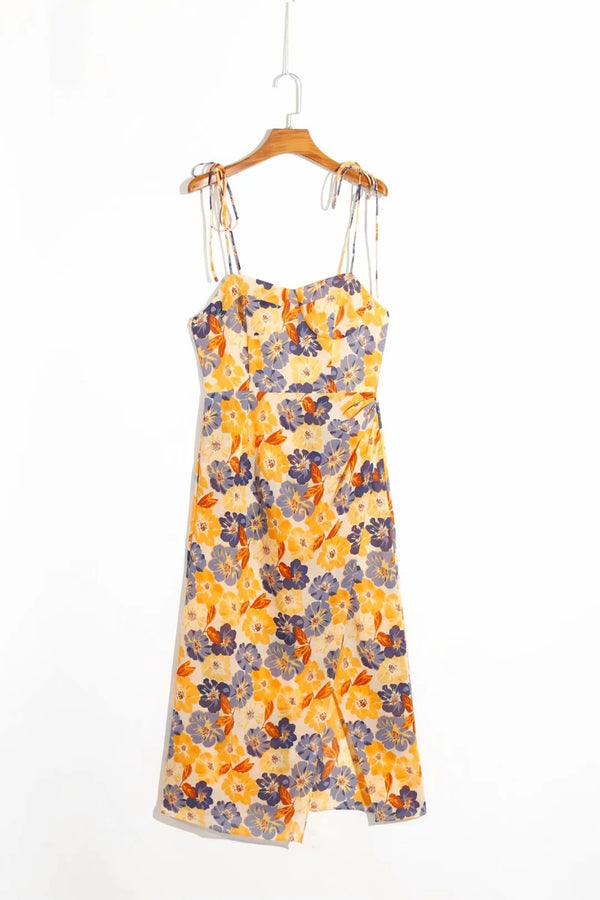 Vestido Estampado con Abertura Lateral - Image 10