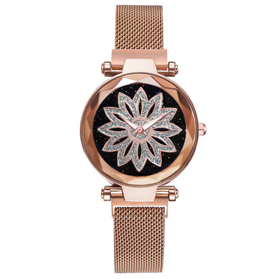 Reloj de cuarzo con esfera de cielo estrellado para mujer - Image 7