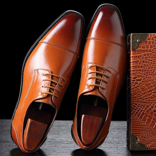 Zapatos de Cuero Ejecutivos Estilo Inglés para Hombre - Image 13